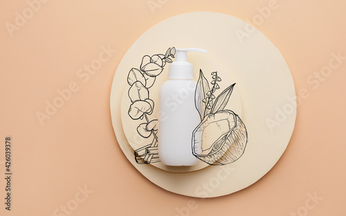 Bottle of cosmetic product ...
