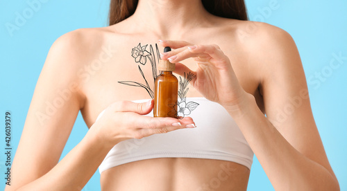 Beautiful young woman with ...