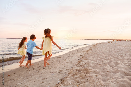 Little children having fun ...