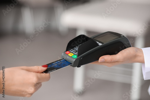 Patient paying for consulta...