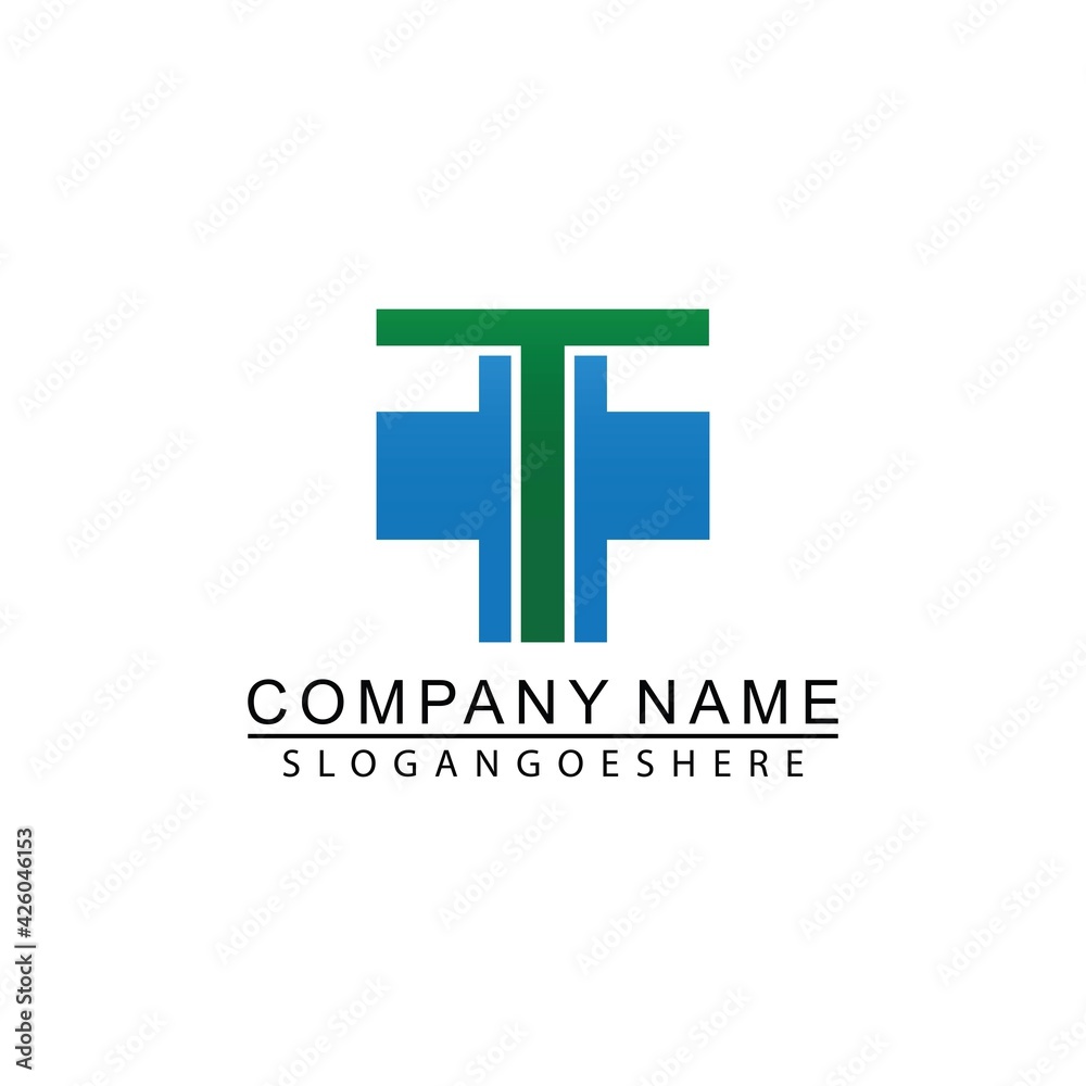 Letter T Medical Healthcare Hospital Logo Letter T Medical Healthcare Hospital Logo