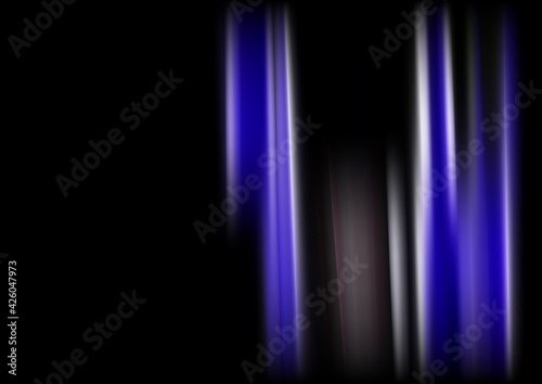 Blue Black and White Abstract Shiny Vertical Lines and Stripes Background Image