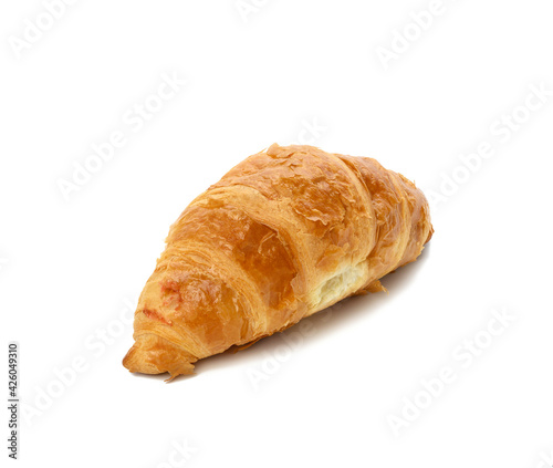 baked croissant made from white wheat flour