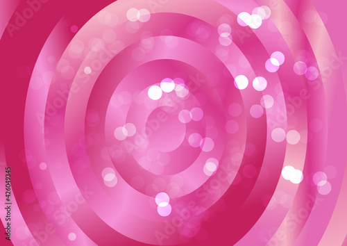 Abstract Pink Concentric Circles Background Vector Eps