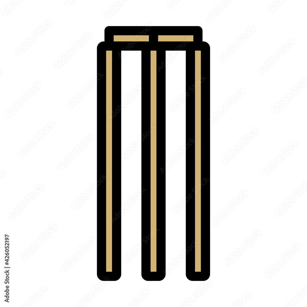 Cricket Wicket Icon