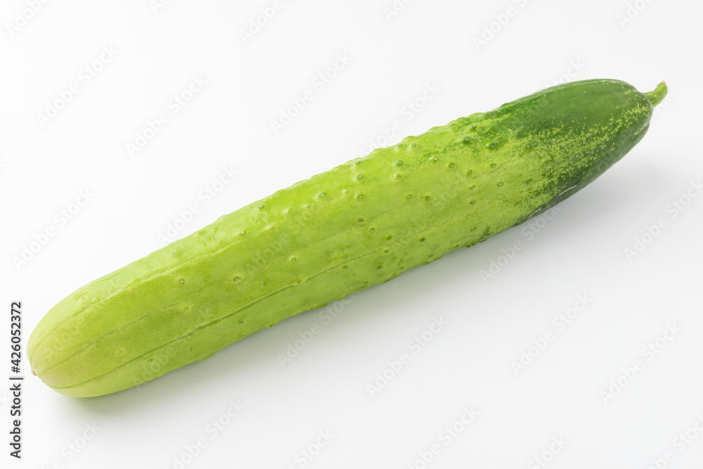 Fresh cucumbers on white background Fresh cucumbers on white background