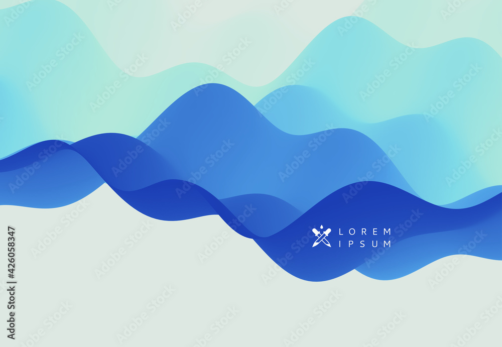 Water waves. Nature background. Trendy liquid design. Vector illustration for banners, flyers and presentation. Water waves. Nature background. Trendy liquid design. Vector illustration for banners, flyers and presentation.