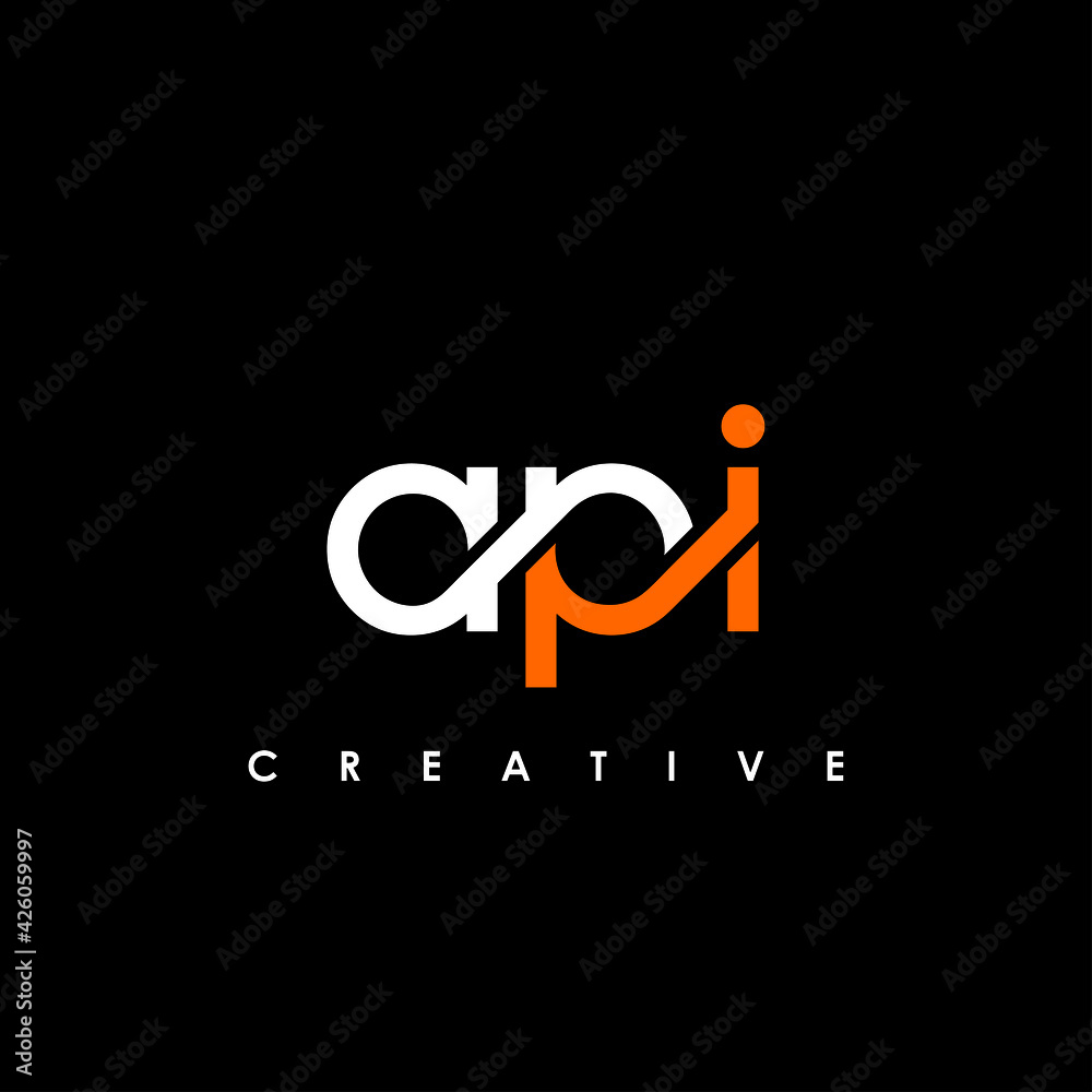 API Letter Initial Logo Design Template Vector Illustration API Letter Initial Logo Design Template Vector Illustration