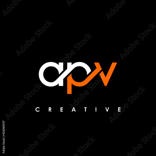 APV Letter Initial Logo Design Template Vector Illustration