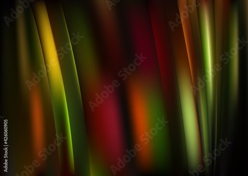 Black Red and Green Shiny Vertical Lines and Stripes Background Design