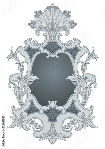 Vintage Ornate Frame vector #1036