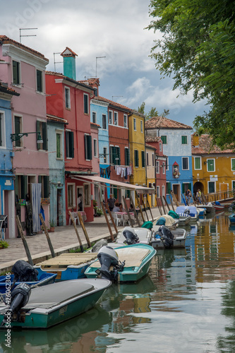 discovery of the city of Venice  Burano and its small canals and romantic alleys
