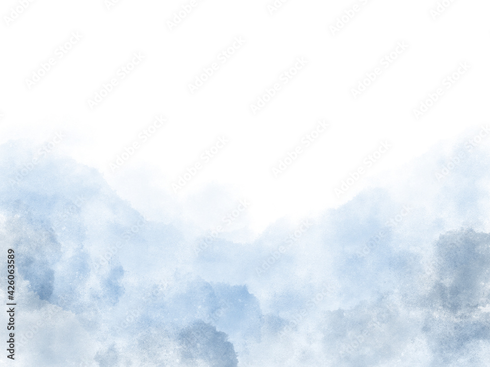 深い青色の水彩画の壁紙、海の中のようなグラデーションのある背景 深い青色の水彩画の壁紙、海の中のようなグラデーションのある背景