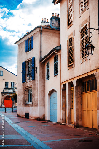 Fototapeta Naklejka Na Ścianę i Meble -  Street view of Nancy city, France