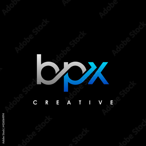 BPX Letter Initial Logo Design Template Vector Illustration photo