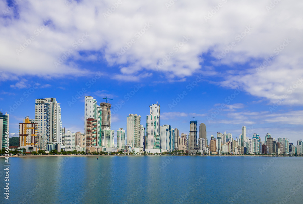 Buildings and architecture. Camboriú city, Brazil.