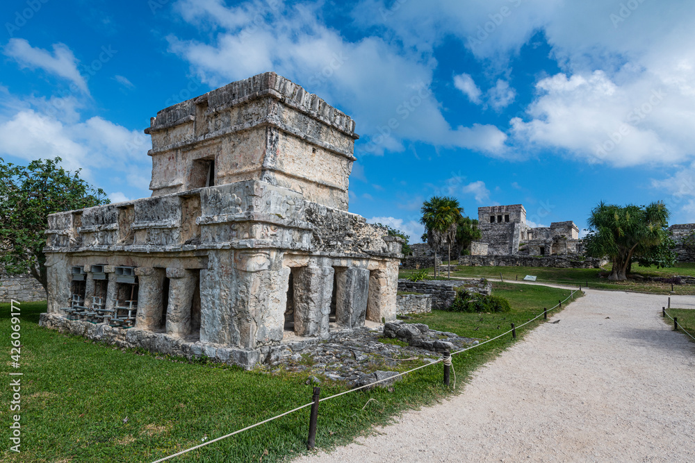 Pre-Columbian Mayan walled city of Tulum, Quintana Roo, Mexico Pre-Columbian Mayan walled city of Tulum, Quintana Roo, Mexico