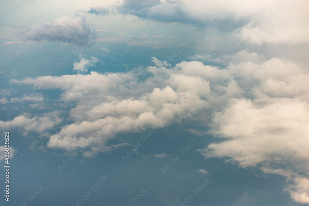Clouds from the plane window. The cloud world, when you look at it from above. Clouds from the plane window. The cloud world, when you look at it from above.