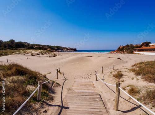 Cala Saona Beach, Formentera, Balearic Islands, Spain, Mediterranean photo