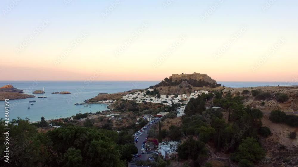 Lindos is the most impressive archaeological site on Rhodes. with the Lindos Acropolis rising dominantly on a steep cliff overlooking the sea, framed by mighty fortress walls. Lindos is the most impressive archaeological site on Rhodes. with the Lindos Acropolis rising dominantly on a steep cliff overlooking the sea, framed by mighty fortress walls.