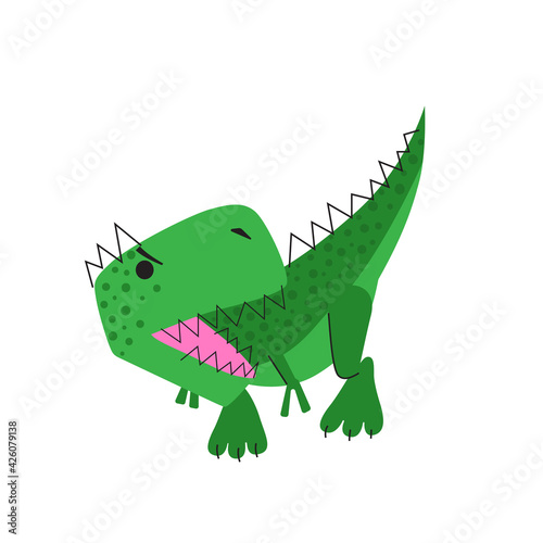 Roar dinosaur. Dino isolated on white background