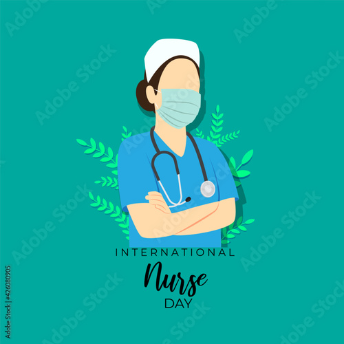 vector illustration for international nurse day.