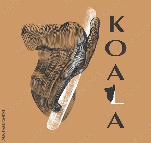 Photography Illustration of a koala for logos