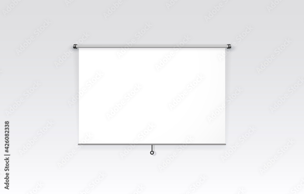 Scene presentations board, table white display. Vector Scene presentations board, table white display. Vector