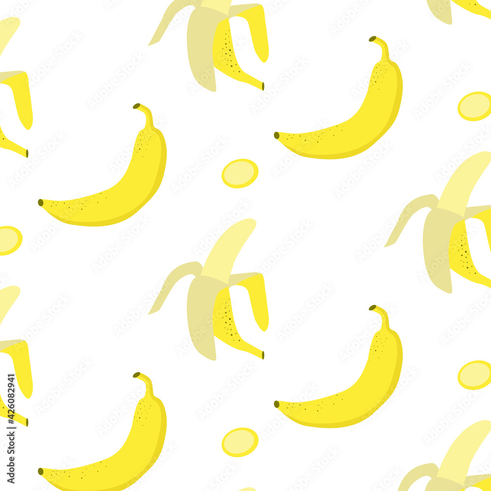seamless pattern of bananas