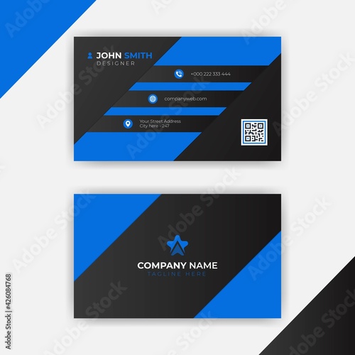 Professional modern business card design