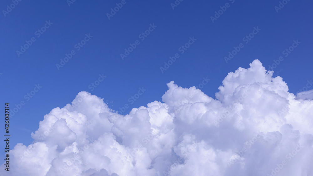 White cloud with blue sky background White cloud with blue sky background