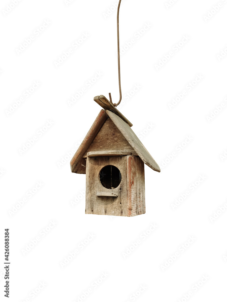 Bird house isolated with clipping path Bird house isolated with clipping path
