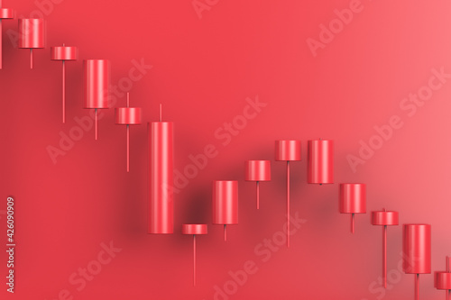 Quadro em tela Stock exchange theme background
