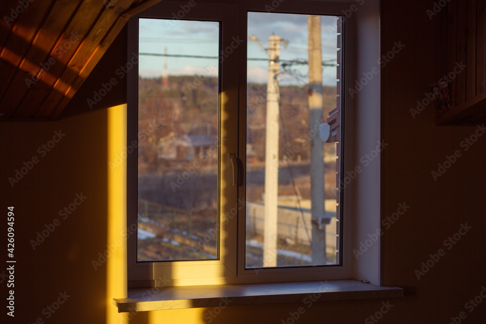 window in the morning