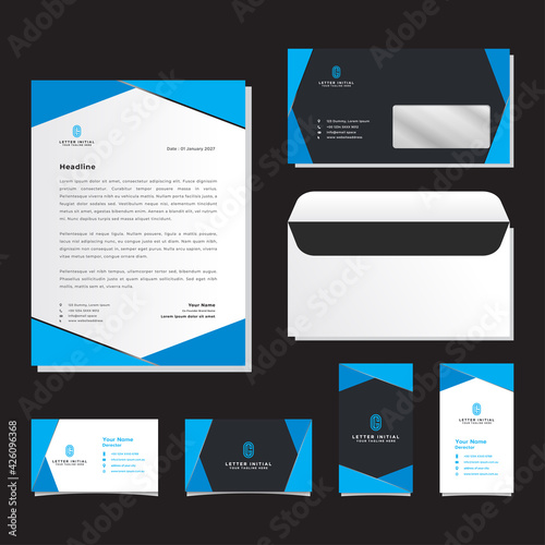 Corporate identity templates for your business including Business Cards, Envelopes and Letterhead Designs