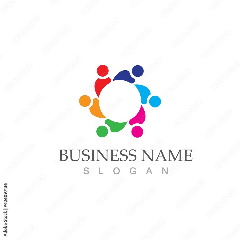 Community, network and social icon Community, network and social icon