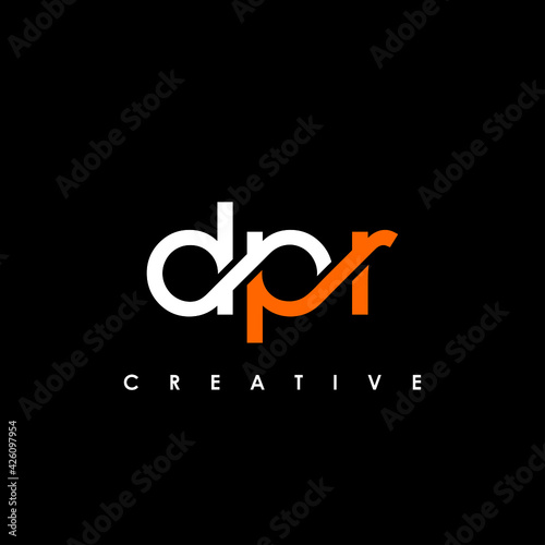 DPR Letter Initial Logo Design Template Vector Illustration photo