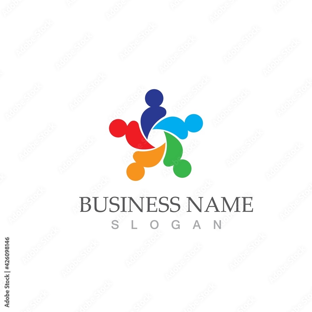 Community, network and social icon Community, network and social icon