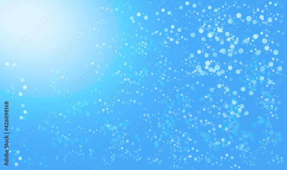 Illustration of shining small underwater bubbles Illustration of shining small underwater bubbles