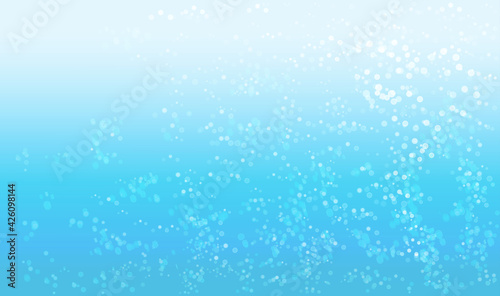 Illustration of shining small underwater bubbles