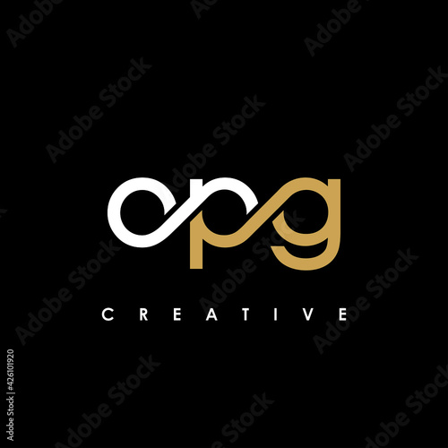 OPG Letter Initial Logo Design Template Vector Illustration photo