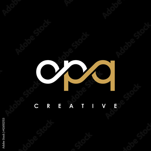 OPQ Letter Initial Logo Design Template Vector Illustration