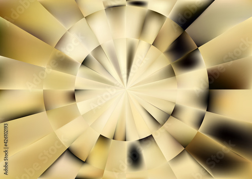 Orange and Black Abstract Geometric Illusion Background