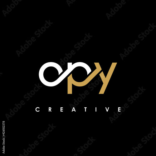 OPY Letter Initial Logo Design Template Vector Illustration
