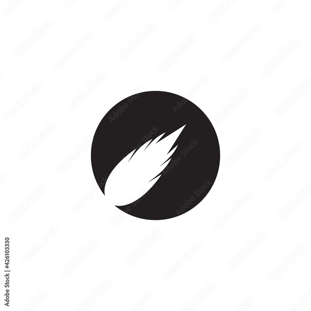 Fototapeta premium Moving meteor logo design template