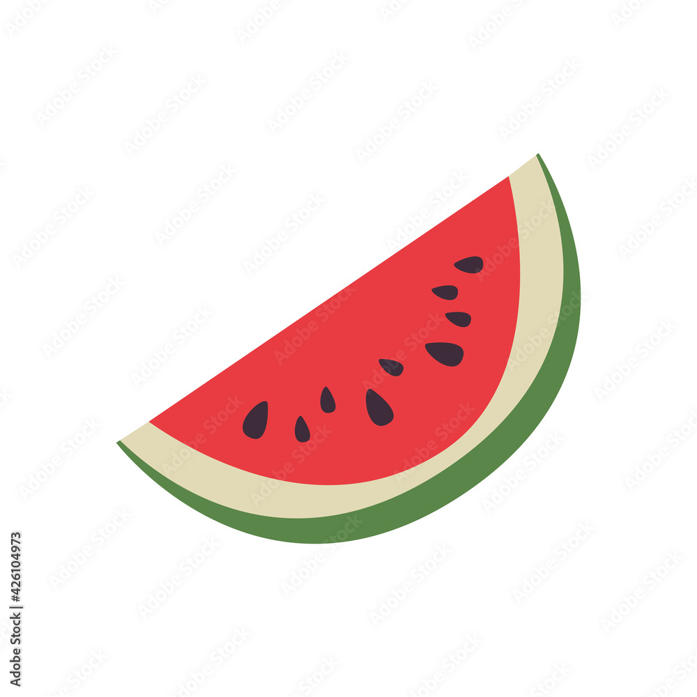Isolated watermelon fruit Isolated watermelon fruit