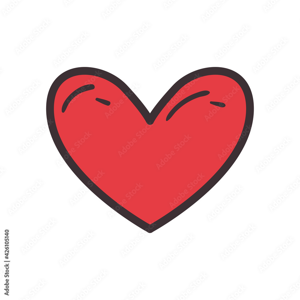 Isolated heart icon Isolated heart icon