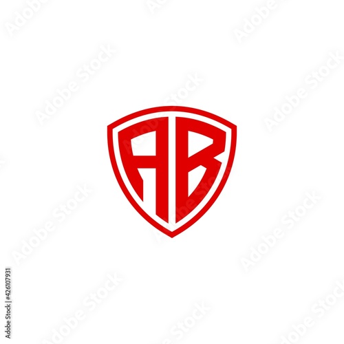 initial Letter AB with Shield frame line element Free Download initial Letter AB with Shield frame line element - GFXLoad