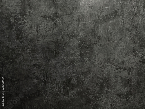 Wall black mortar texture background, Surface concrete wallpaper.