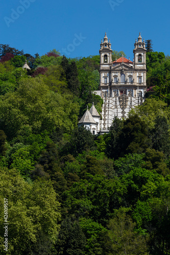 The Beautiful "Bom Jesus" Sanctuary during spring, Braga, Portugal.